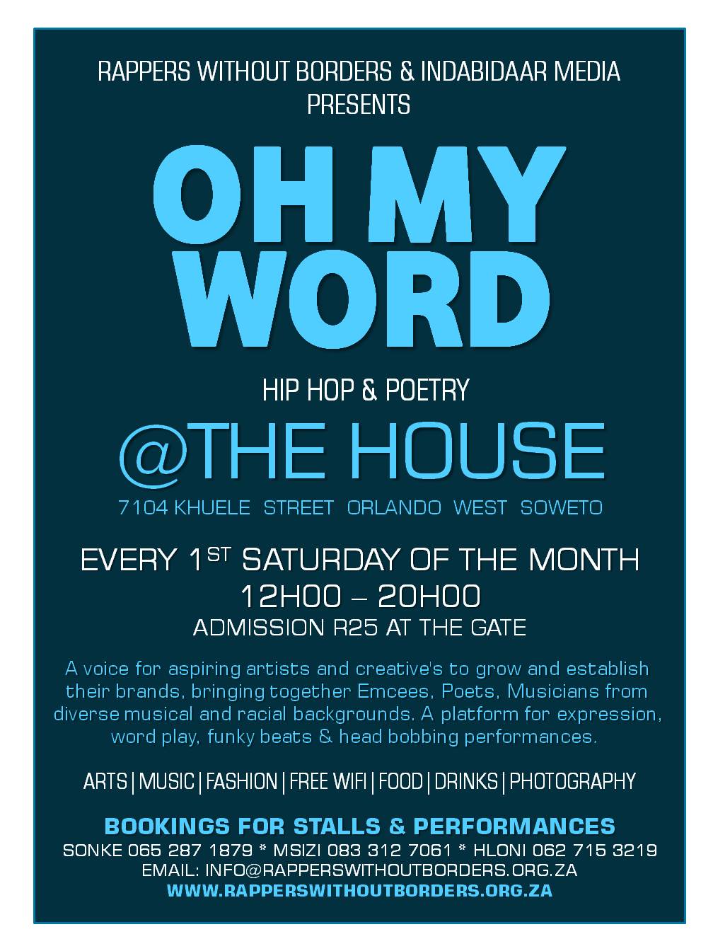 OH MY WORD EVERY 1ST SATURDAY